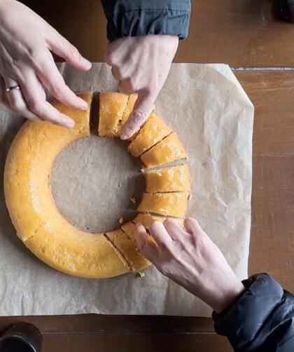 Torta de améndoa que non puido ser de millo