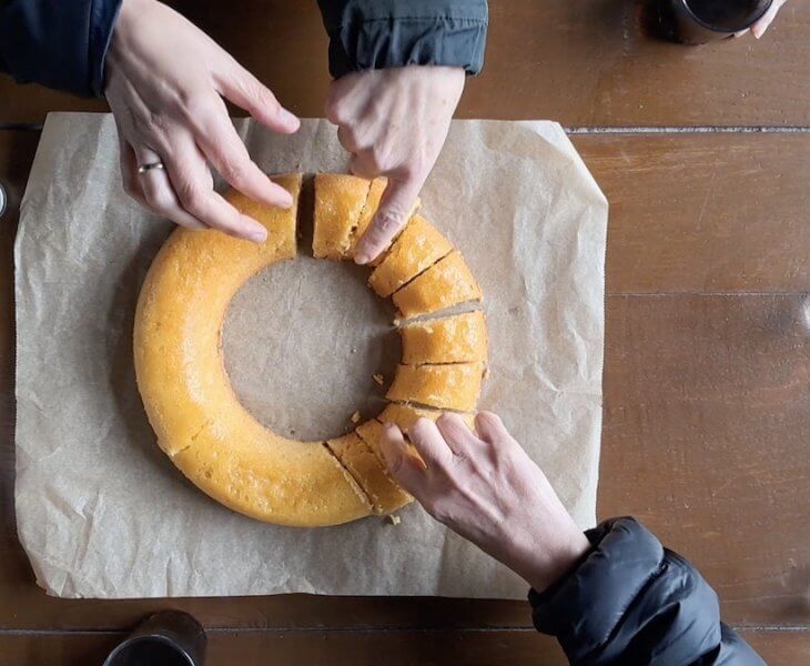 Torta de améndoa que non puido ser de millo